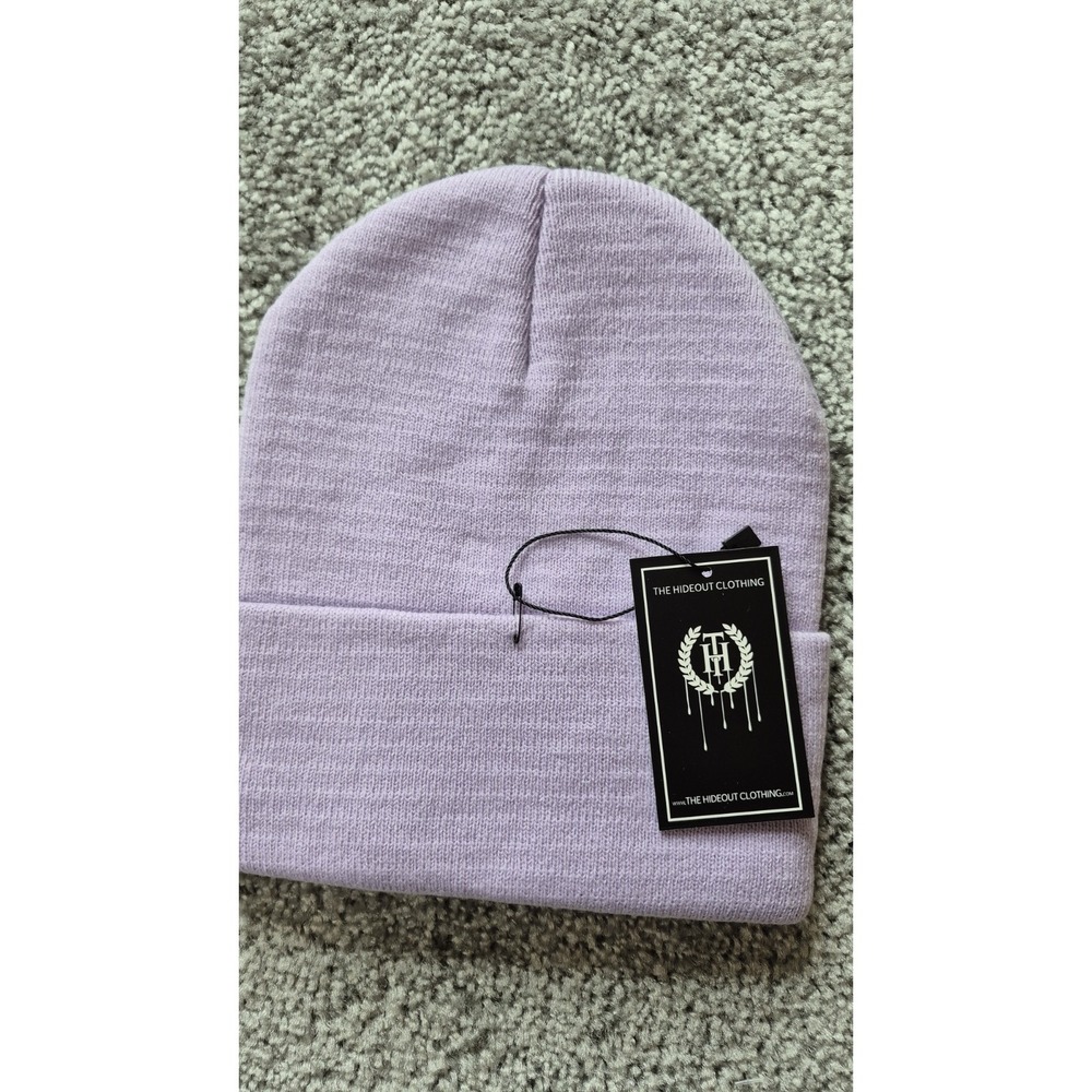 The Hideout Men's Women's Dripping‎ Essentials 3D Plastic LAVENDER Beanie Unisex